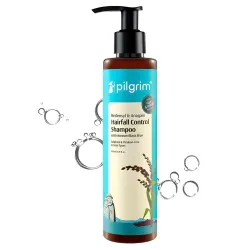 Pilgrim Redensyl & Anagain Hairfall Control Shampoo with Korean Black Rice 200ml | Anti Hairfall shampoo for Men & Women | Reduces Hairfall | Promotes Hair Thickness | For All Hair Types