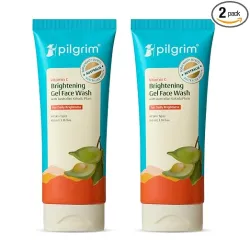 Pilgrim Vitamin C Brightening Gel Face Wash For Glowing Skin 100ml (2 Pack)