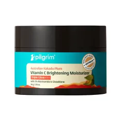 Pilgrim Australian Kakadu Plum Vitamin C Face Moisturizer with Niacinamide for Glowing Skin | Triple Glow Brightening Cream | Hydrating Gel for Dark Spots & Pigmentation Removal | For All Sk...