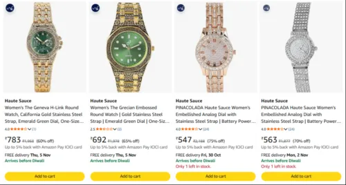 Image of Pina Colada Haute Sauce Women'S Watch at minimum 60% Discount