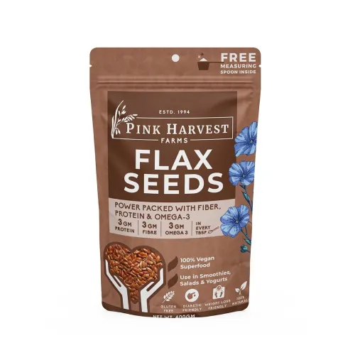 Image of Pink Harvest Farms Flax Seeds, 400 Gm 