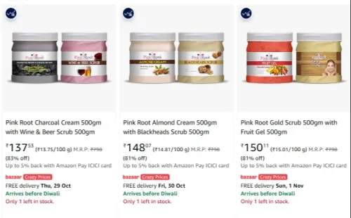 Image of Pink Root Charcoal Cream at minimum 83% Discount