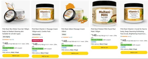 Image of Pink Root Beauty Product Starting @ ₹141 
