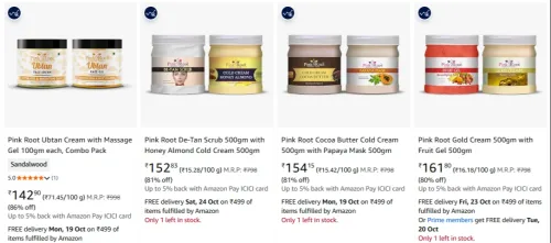 Image of Pink Root Ubtan Cream Combo at minimum 85% Discount