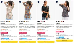 Pinkmint Womens Kurtis starting ₹149
