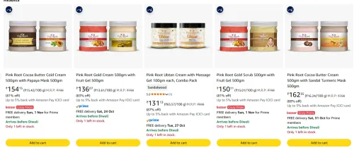 Image of Pink Root Beauty Products at minimum 80% Discount