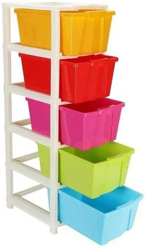Image of Pinkwhale 5-Compartment Multipurpose Plastic Organizer