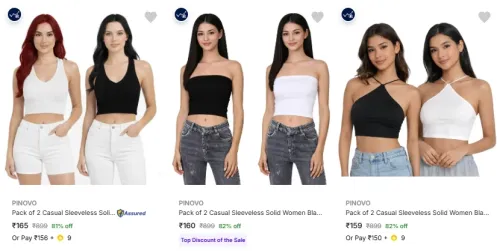 Image of PINOVO Women's Tops at minimum 82% Discount