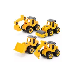 PINQUE Kids Construction Vehicle Toy Set