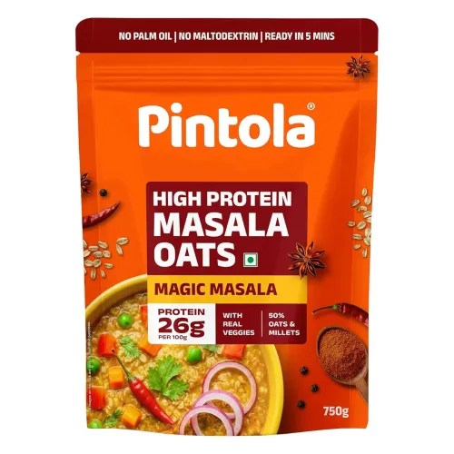 Image of Pintola 26g High Protein Masala Oats 750g