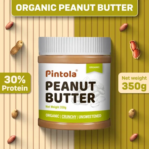 Image of Pintola Organic Crunchy Peanut Butter (Unsweetened, 350g)