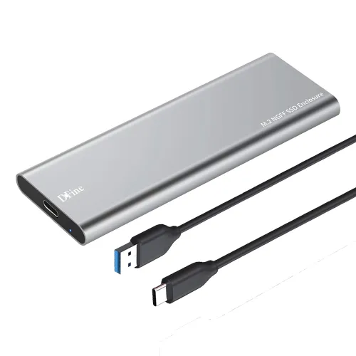 Image of Piplus M.2 SATA SSD External Enclosure (Silver)