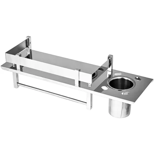 Image of Pivalo 3 in 1 304 Grade Stainless Steel Bathroom Shelf Multipurpose Home Accessories Organizer Set