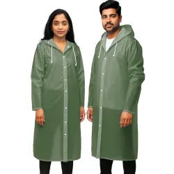 Pivalo EVA Waterproof Hooded Rain Coat
