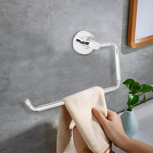 Image of Pivalo 304 Grade Stainless Steel Towel Ring Half Square Hand Towels Hanger Napkin Holder Stand Bathroom Accessories for 