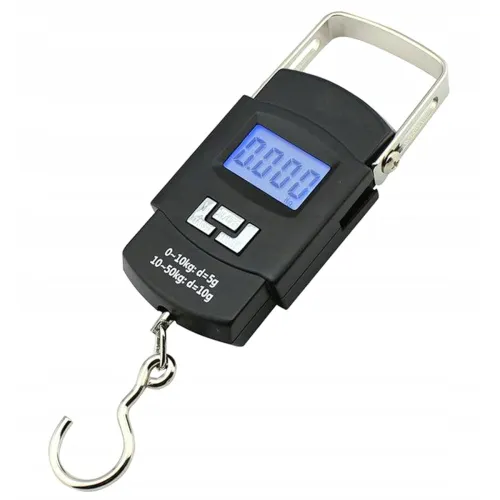 Image of Pivalo Portable Luggage Bag Weighing Scale 50KG Load Capacity Weight Machine with Stainless Steel Fishing Hook & Digital