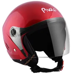 Pivalo X-Pearl 580MM Half Face Helmet with Outer Clear Visor Glossy Finish