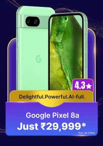 Image of Pixel 8A @ ₹37999 on Flipkart Big billion Days Sale