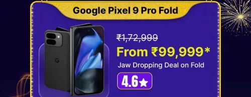 Image of Pixel 9 Pro Fold @ ₹99999 on Flipkart big Billion Days Sale