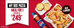 Pizza Hut Offer: My box Pasta starting at ₹249