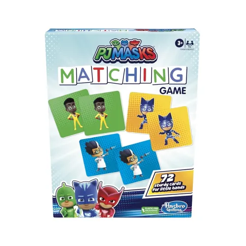 Image of PJ Masks Hasbro Gaming Matching Game for Kids Ages 3&Up,Fun Preschool Game for 1+ Players,Multicolor