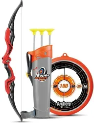 Planet of Toys Heavy Duty Bow Arrow Set for Kids Age 5 -12 Years Outdoor Target Game Archery Archery