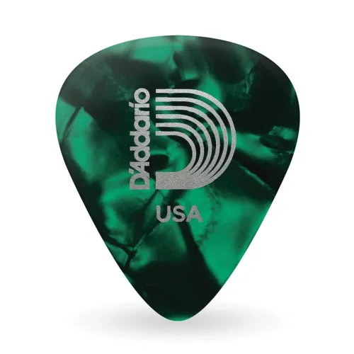 Image of Planet Waves 1CGP4-100 Green Pearl Celluloid Medium Guitar Picks (Pack of 100)