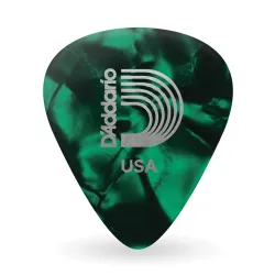 Planet Waves 1CGP4-100 Green Pearl Celluloid Medium Guitar Picks (Pack of 100)