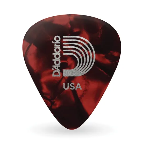 Image of Planet Waves Red Pearl Celluloid Guitar Picks, 25 pack, Light