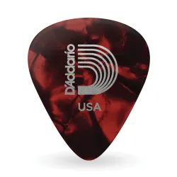Planet Waves Red Pearl Celluloid Guitar Picks, 25 pack, Light