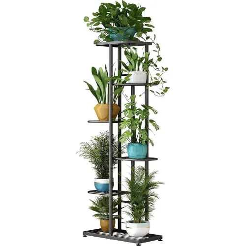 Image of Plant Stand Metal Potted Multiple Flower Pot Holder
