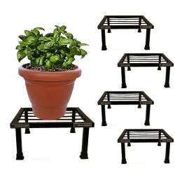 Plant Stands for Outdoor Balcony, Durable Stand for Plants in Balcony, Pot Stands for plants in balcony Indoor & Outdoor Plants, Planter Stand for Balcony, Gamla &Flower Pot Stand (set of 4)