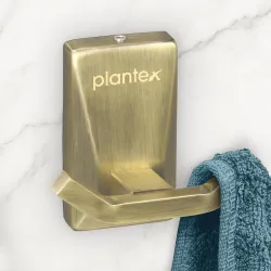 Plantex 304 Stainless Steel Crystal Robe Hook (Antique Brass)