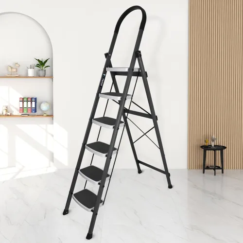Image of Plantex 7-Step Steel Ladder Grey 