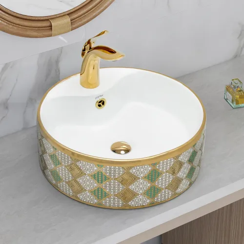 Image of Plantex Ceramic Wash Basin for Bathroom
