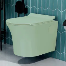 Plantex Platinum Ceramic Rimless Wall Hung Toilet Commode