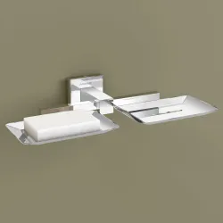 Plantex (Primax) Aqua Stainless Steel Double Soap Holder