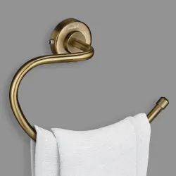 Plantex (Primax) 304 Grade Stainless Steel Round Towel Holder for Washbasin/Bathroom/Towel Ring/Napkin Ring for Kitchen/