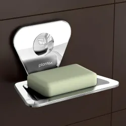 Plantex Pyramid Stainless Steel Soap Dish Holder 