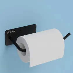 Plantex Stainless Steel Toilet Paper Roll Holder/Tissue Holder in Bathroom/Kitchen/Bathroom Accessories - Wall Mount (Bl
