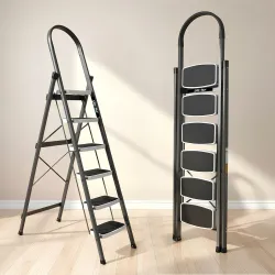 Plantex Steel 6 Step Ladder for Home /Wide Anti Skid 6 Step Ladder Foldable/5