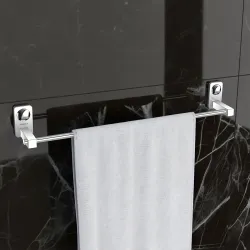 Plantex (Primax) Metro Stainless Steel Towel Hanger for Bathroom (2 feet Long)