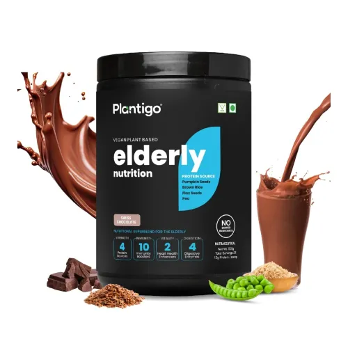 Image of Plantigo Superior 51+ Plant Protein Powder (Swiss Chocolate, 500g)