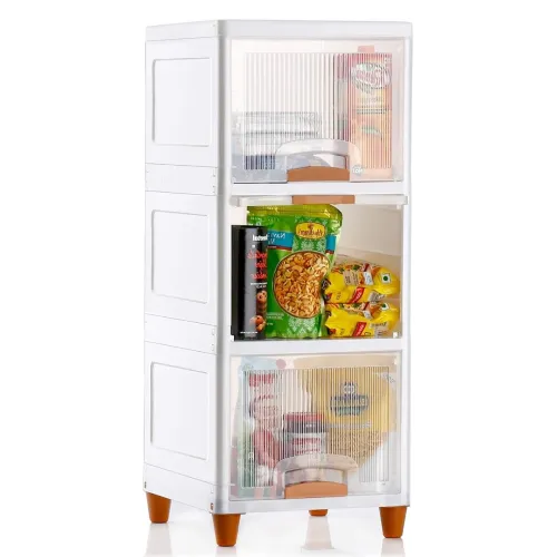 Image of Plasti Cupboard for Clothes Plastic Cabinet for Storage Foldable Wardrobe for Clothes