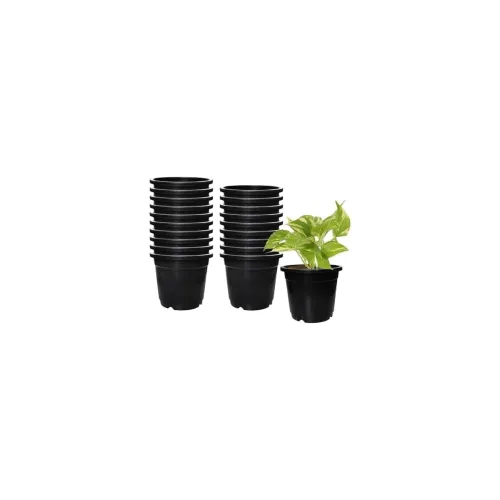 Image of Plastic 4-Inch Round Flower Pots (PO10)