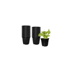 Plastic 4-Inch Round Flower Pots (PO10)