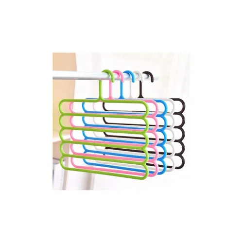 Image of Plastic 5 Layer Pants Clothes Hanger