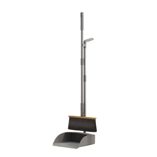 Image of Plastic Broom and Dustpan Set Fordable Windproof