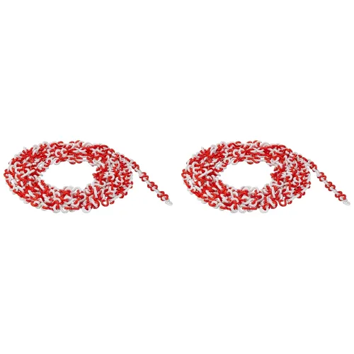 Image of Plastic Chain AK-PCS - Size 8 mm x 48 mm, Red and White (Pack of 20)