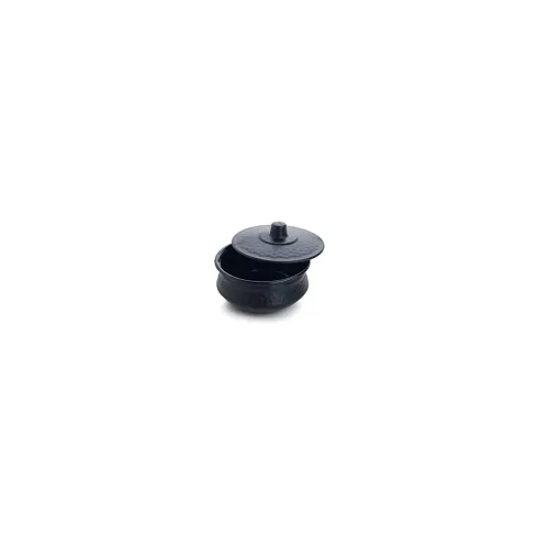 Image of Plastic Chutney Bowl Set – 1 Large & 4 Small (Black)